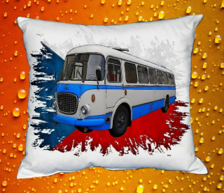 Moon River ŠKODA RTO 706 polštářek s autobusem  30x40 cm