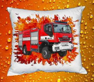 Moon River IVECO TRAKKER 4x4 polštář s hasičským autem HASIČI velikost 30x40 cm
