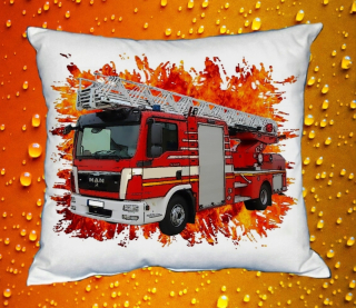Moon River MAN žebřík polštář s hasičským autem HASIČI velikost 30x40 cm