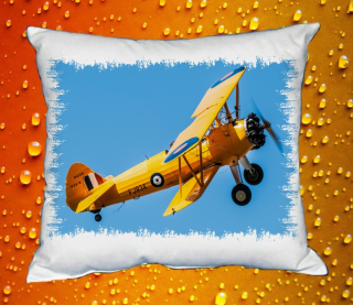 Moon River Boeing Stearman, Kaydet  Polštář s letadlem 30x40 cm