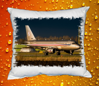 Moon River  Czech - Air Force Airbus A319 CJ Polštář s letadlem 30x40 cm