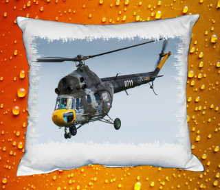 Moon River Czech - Air Force Mil Mi-2  Polštář s letadlem 30x40 cm