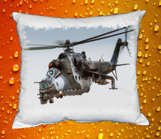 Moon River Czech - Air Force Mil Mi-24V Polštář s letadlem 30x40 cm