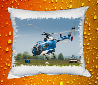 Moon River MBB Bo-105 Polštář s letadlem 30x40 cm