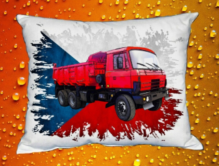 Polštářek  815 nákladní  auto České výroby vlajka 