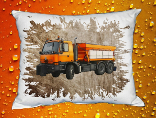 Polštářek  815 sypač I nákladní  auto České výroby hnědý 