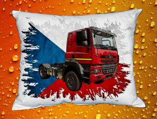 Polštářek nákladní  auto České výroby tahač vlajka  I