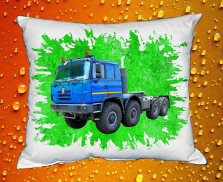 Polštářek  tahač III nákladní  auto České výroby  zelený 