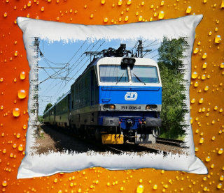 Polštářek s lokomotivou 151 006-4 