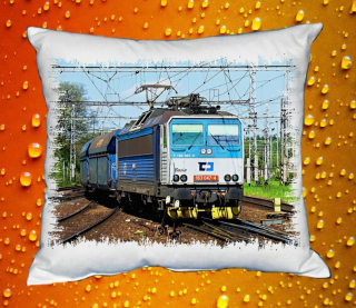 Polštářek s lokomotivou 163 047-4 