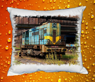 Polštářek s lokomotivou 740 895-8 