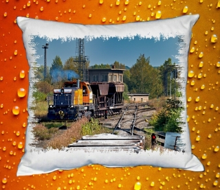 Polštářek s lokomotivou 741.726