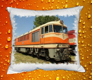 Polštářek s lokomotivou T678  Pomeranč I