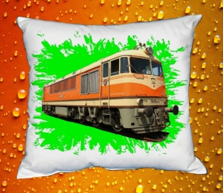 Polštářek s lokomotivou T678  Pomeranč II