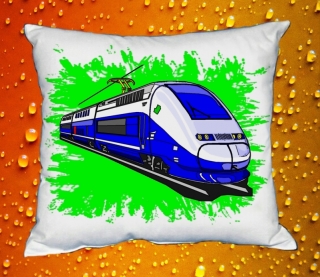 Polštářek s lokomotivou TGV II