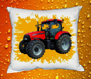 Moon River Case IH Puma 140 polštář s traktorem žlutý 30x40 cm