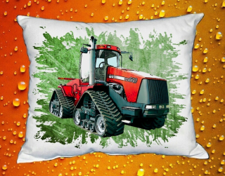 Moon River Case IH STX 440 polštář s traktorem zelený 30x40 cm