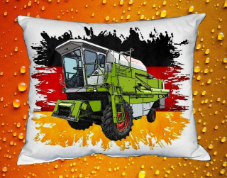 Moon River Claas Dominator 76 polštář s kombajnem  30x40 cm