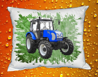Moon River Farmtrac 675 polštář s traktorem zelený 30x40 cm