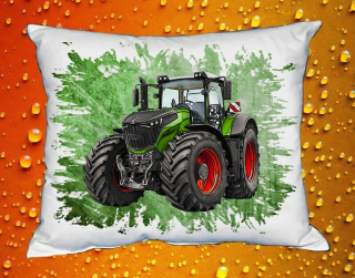 Moon River Fendt 1000 Vario polštář s traktorem zelený 30x40 cm