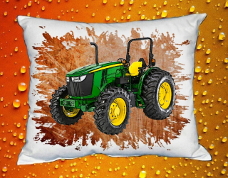 Polštářek s traktorem John Deere 5075M II