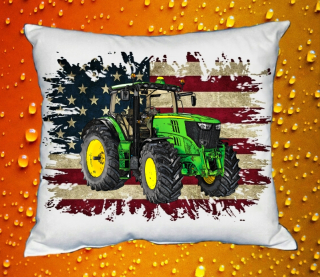 Polštářek s traktorem John Deere 6210R