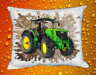 Polštářek s traktorem John Deere 6210R II