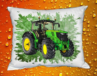 Polštářek s traktorem John Deere 6210R III