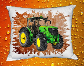 Polštářek s traktorem John Deere 6210R IV
