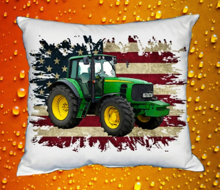 Polštářek s traktorem John Deere 6930