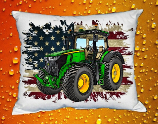 Polštářek s traktorem John Deere 7250R 