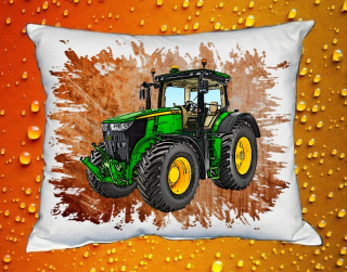 Polštářek s traktorem John Deere 7250R II