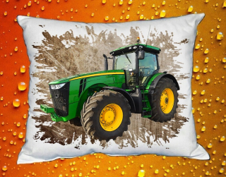 Polštářek s traktorem John Deere 8320R III