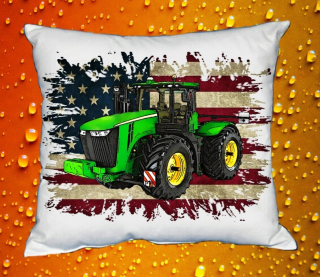 Polštářek s traktorem John Deere 9560R