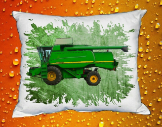 Polštářek s kombajnem John Deere 9660 I