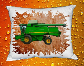Polštářek s kombajnem John Deere 9660 II