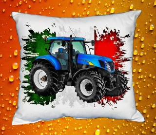 Polštářek s traktorem New Holland T7070