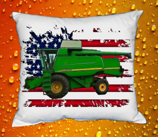Polštářek s kombajnem John Deere 9660 V