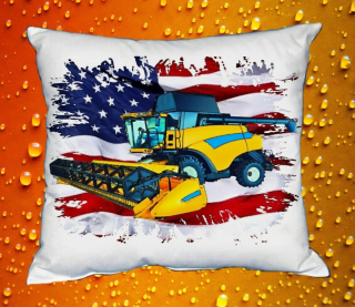 Polštářek s kombajnem New Holland CR 9090