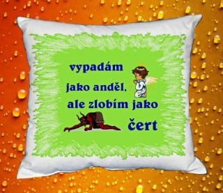 vypadám jako anděl polštář