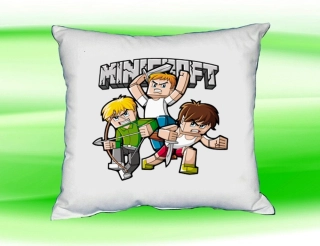 Polštářek minecraft bílý