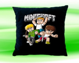 Polštářek minecraft černý