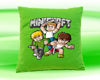 Polštářek minecraft zelený