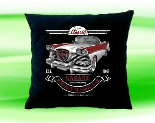 Polštář vintage classic car černý