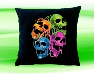 Polštářek LEBKY černý