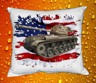 Polštářek s tankem PATTON M47 