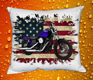 Polštářek s motorkou Harley Davidson  č. 06