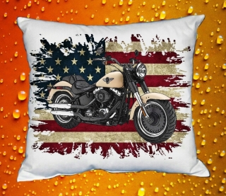 Polštářek s motorkou Harley Davidson  č. 12