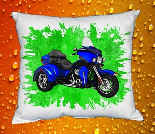 Polštářek s motorkou Harley Davidson  č. 17
