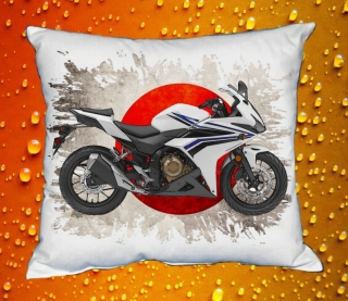 Polštářek s motorkou Honda CBR 500R WHITE